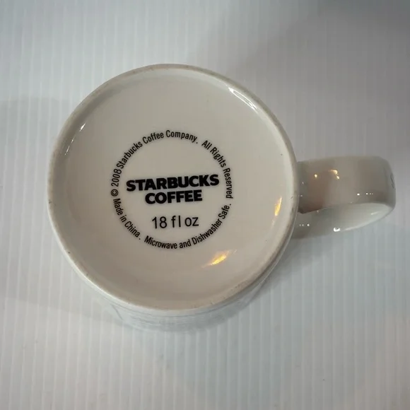 2008 Starbucks- Charlotte NC City Mug Architect design style 18oz -Ceramic Cup - Picture 6 of 9